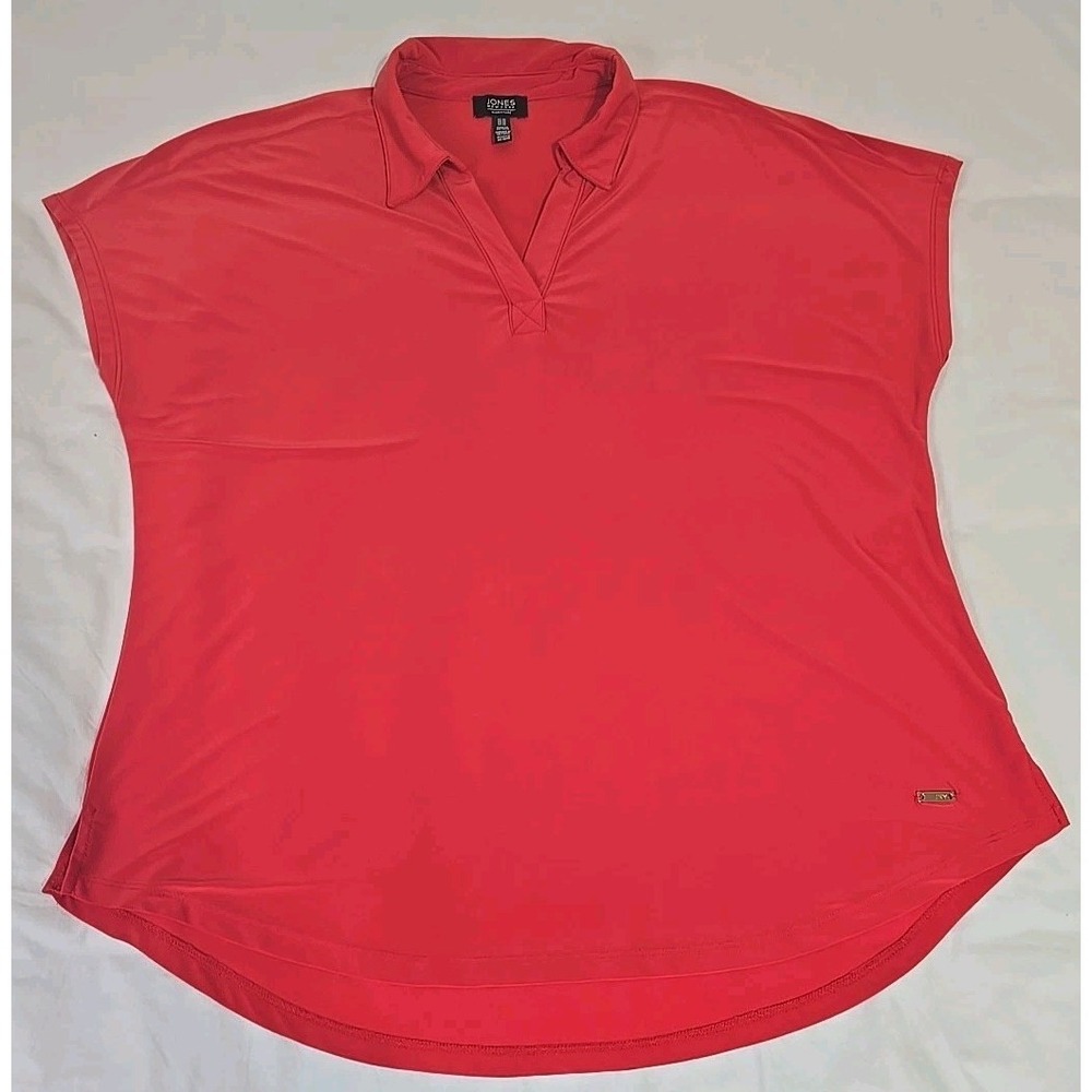 Jones New York Women's XL Red Blouse